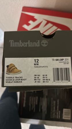Used Timberland Toddler Boots Size 12kids 