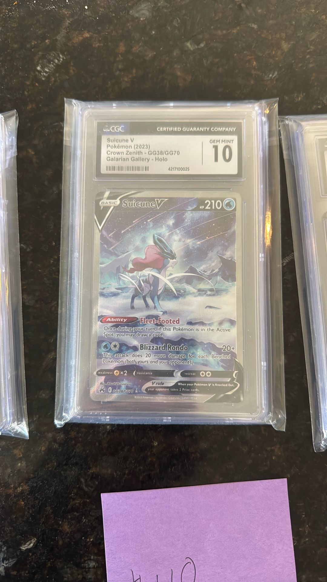 Suicune V Pokémon 2023 Graded 10
