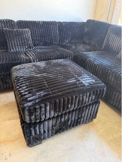 New! 🛋️ Ottoman Included L-Shape Sectional
