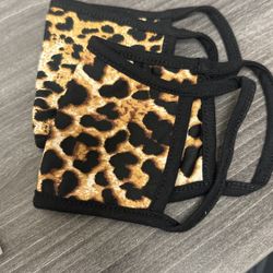 Leopard Print Face Mask (new)