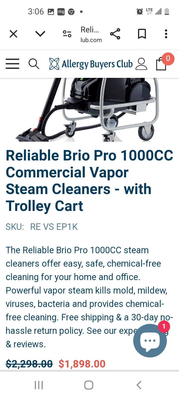 Reliable  Brio Steamer