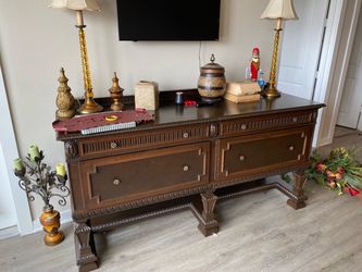Renaissance carved sideboard