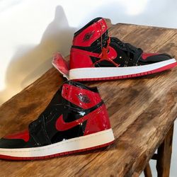 Jordan 1-OG Patent Bred-Grade School (GS)-4.5,6Womans-Womans-$145