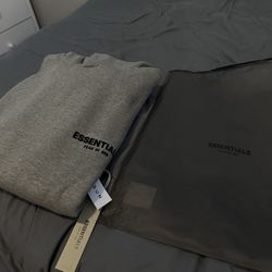 dark oat essentials hoodie