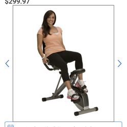 Exerpeutic 400XL Folding Recumbent Bike with Pulse