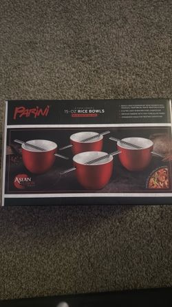 Parini 4 piece ceramic 15oz Rice Bowls