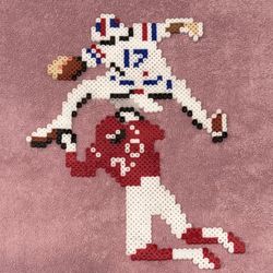 Josh Allen Hurdle - Perler Bead inspired creation