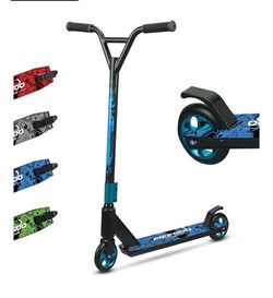 Stunt Scooter Trick Scooter Lightweight Alloy Deck Heavy-Duty Frame Bearing up to 220 LB for Intermediate and Beginner Skate Park ABEC-10 Bearings
