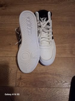 Adidas High-Top Sneakers White and Black