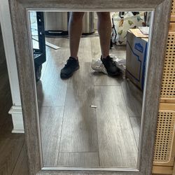 Brown/Gray Rectangle mirror 