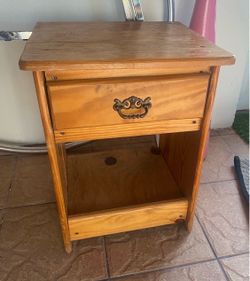 MidCentury Wood Nightstand
