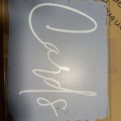 8x10in Acrylic Wedding Sign W/ Stand