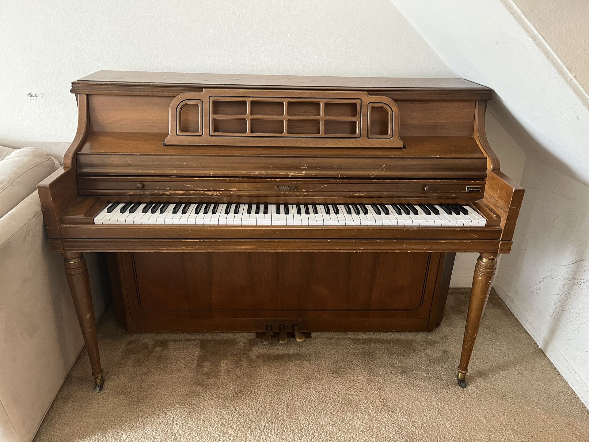 Kimball Piano Artist Console Upright Piano
