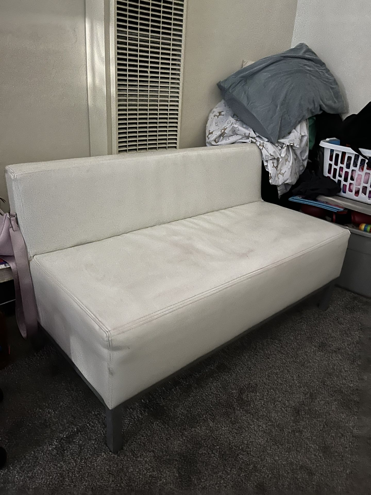 White kids couch