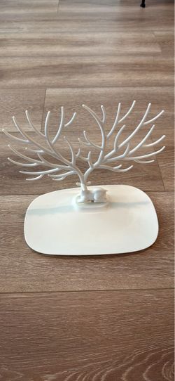 White Deer Antler Jewelry Tree Organizer