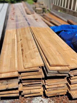16 foot Cedar finger jointed tight knot 6" siding 90+ boards