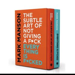 Mark Manson The Subtle Art of Not Giving a Fck Everything Is Fcked 2 Book Set.