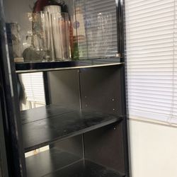 2 Black Cabinets
