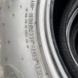 4 Tires 265/70/16. Goodyear Kevlar 