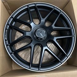 Matte Black Machine 20x8.5 20x9.5 ET38/43 Wheels 5x112 CB66.6 Fits Audi Mercedes VW Set