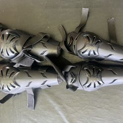 Black Motorcycle Protective Gear