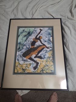 Dancing in the clouds painting with frame mint condition part of a collection looking at them going for 295 online