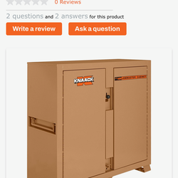 Knack Jobsite cabinet, with KL Lock system. In Heavy Duty Castors, painted gray , like new, items inside not included .