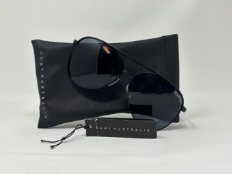 Quay Australia Black Aviator Sunglasses