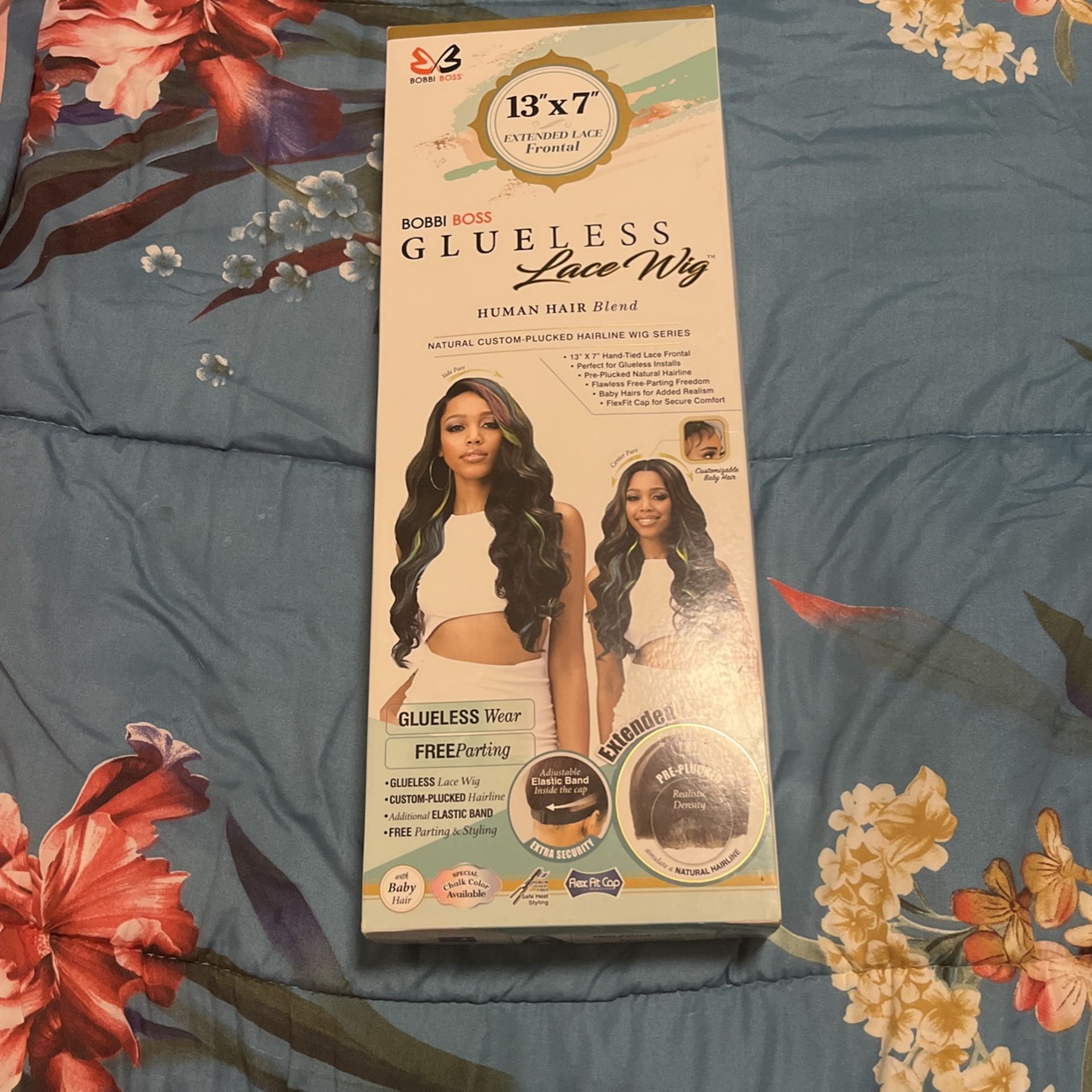 Bobby Boss 26” Ombré Blonde Wig W/pink Ends