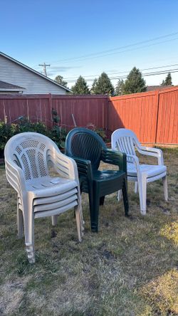 Plastic chairs