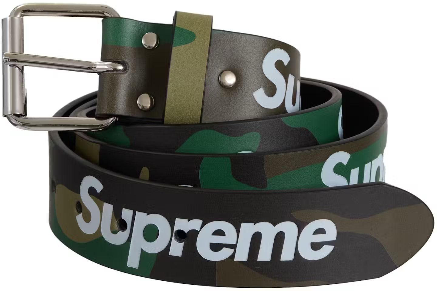 Supreme Repeat Leather Belt Camo (SS24) Small