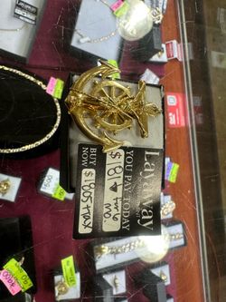14k anchor pendant for sale!