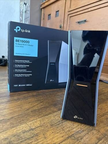 TP-LINK BE805 BE19000 Tri-Band WiFi 7 Wireless Router - 10 Gbps Ports