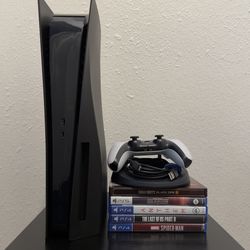 Playstation 5 Disc Version w/ Controller and Game