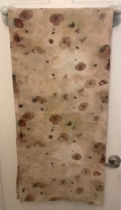 Casaluna Floral Linen Shower Curtain