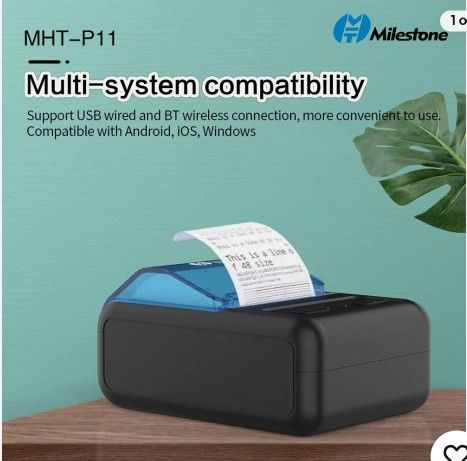 Milestone MHT-P11 58mm Portable Thermal Receipt Printer Support /USB C7R8