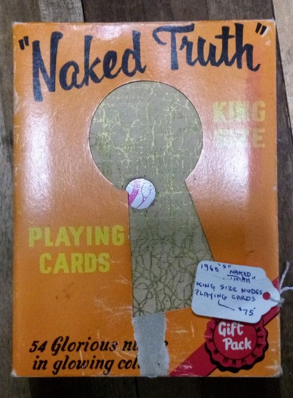 King Size “Naked Truth” Pin Up Girls Playing Cards 1960'sVINTAGE