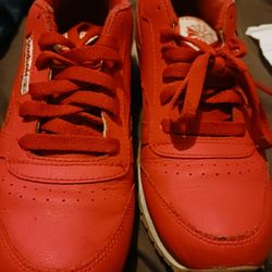 Red Reebok Shoes 51/2 