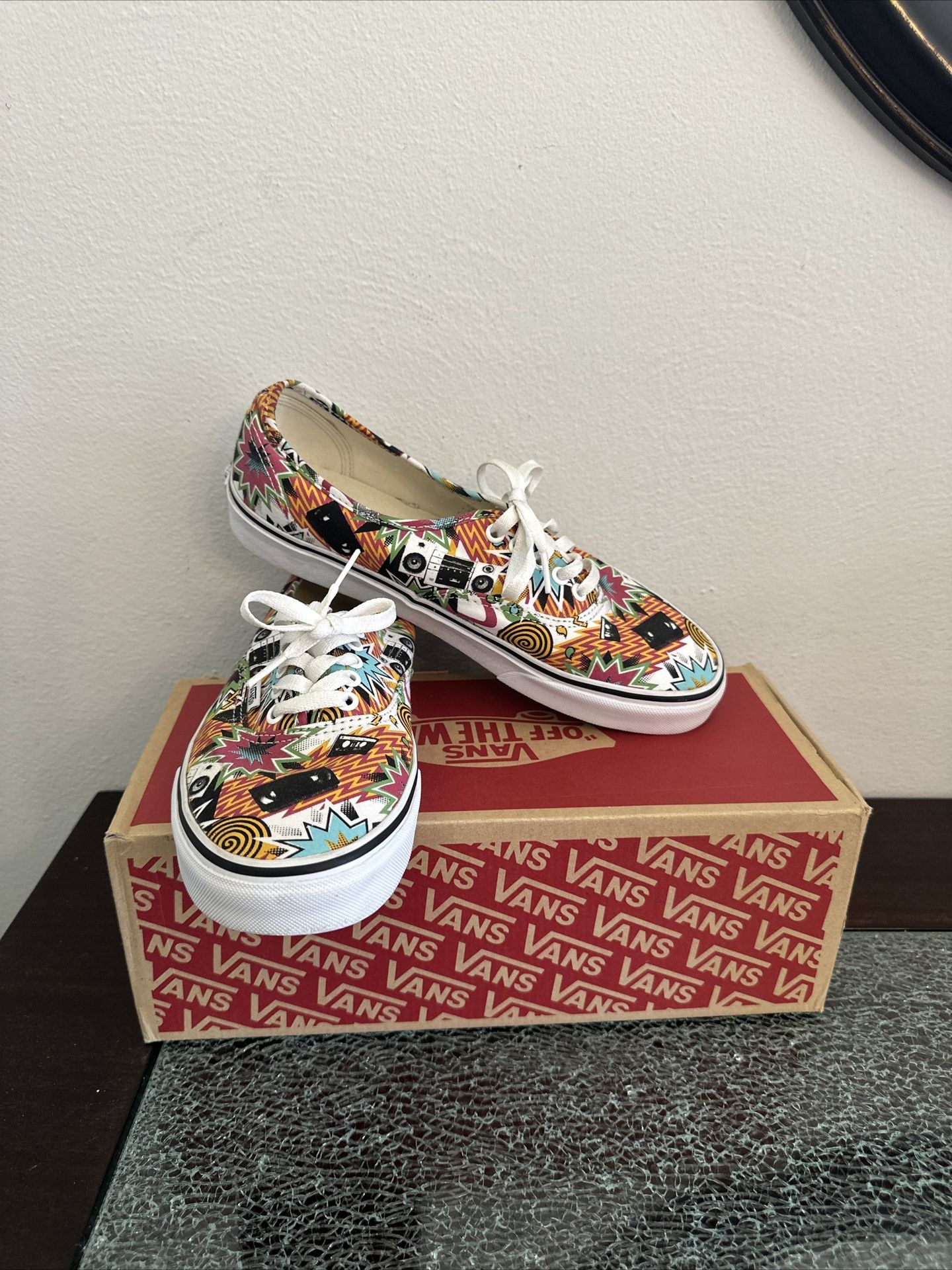 Vans Authentic 80’s Boombox Mixtape Retro Cassette City Skate Shoes M 9.5 W 11