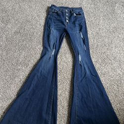 Multiple flare out jeans