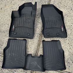 2023 Jeep Compass WeatherTech Black Floor Mats Fits 2017-2026