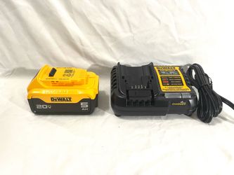 Brand new DeWalt 5Ah battery and new charger