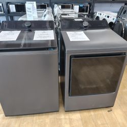 $1397(MSRP$2898, Save $1501) LG SMART Electric Top Load And Gas Front Load Set 