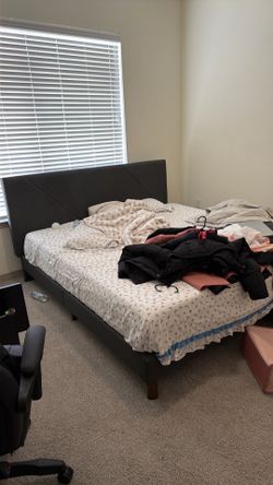 FREE - California king bed and bed frame