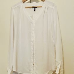 Ivory Button Down Blouse