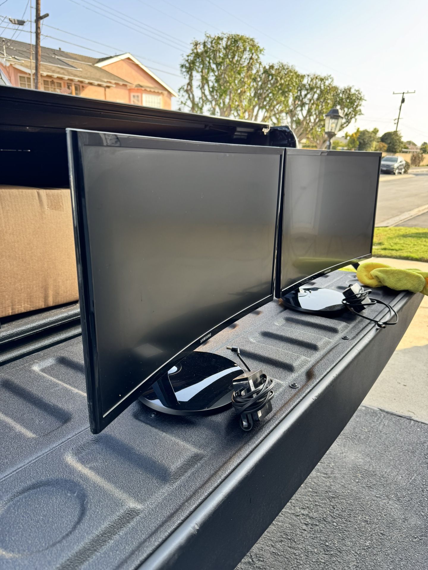 2 Samsung 24” Curved Monitors.