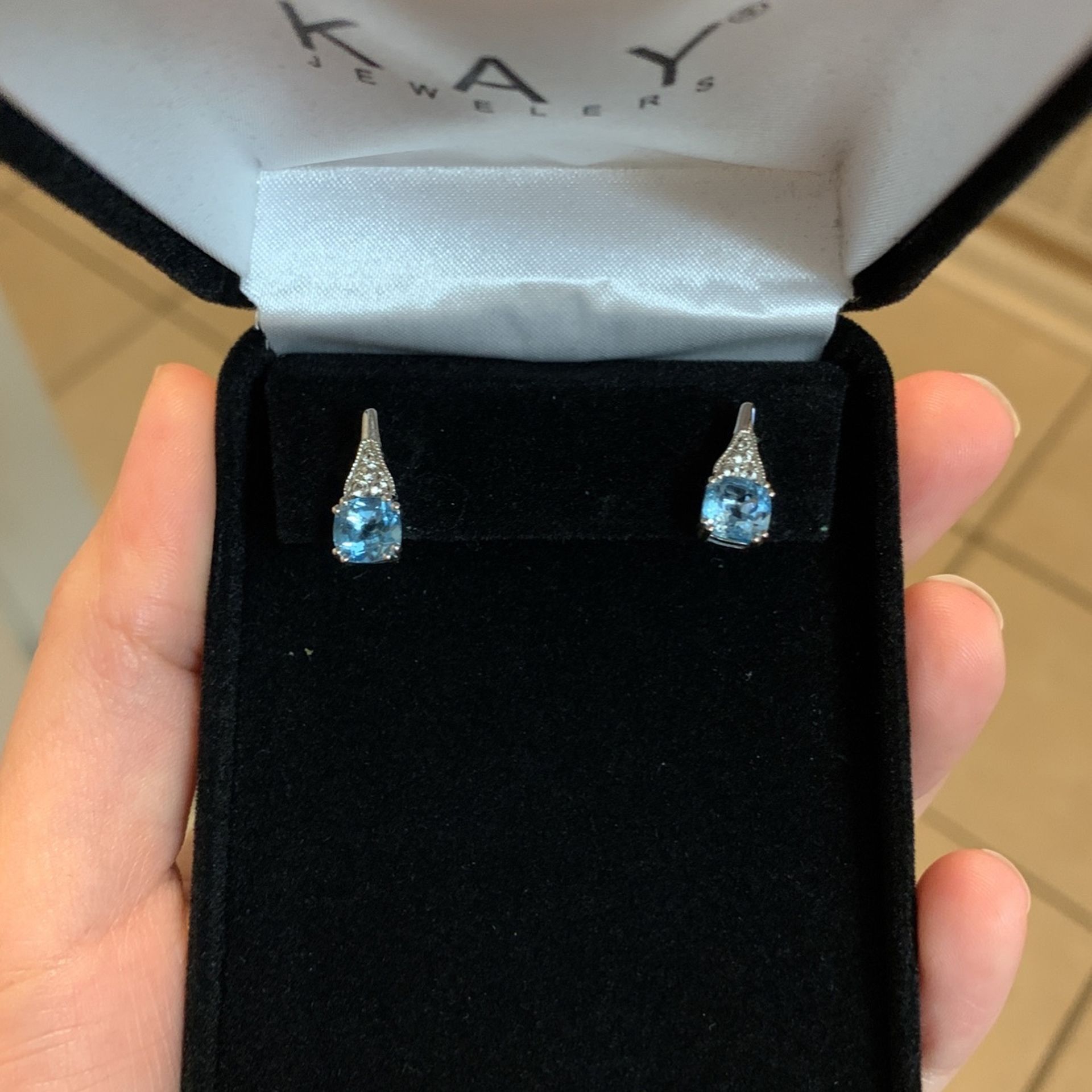Sterling Silver Aquamarine Earnings 