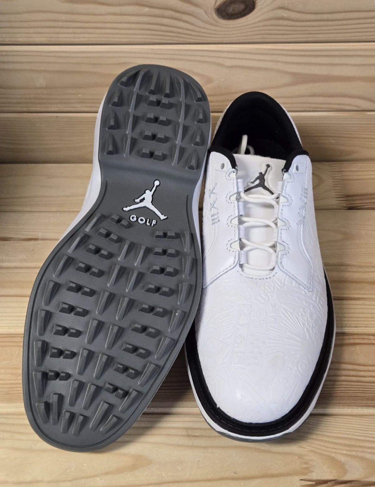 Air Jordan ADG 5 Golf  Men Size 14 White Black Pure Platinum FQ6642-102 Nike Air Jordan ADG 5  main image 3