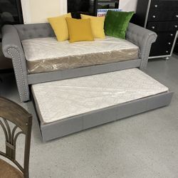 Furniture, Mattress, Boxspring, Bedframe, Chest Dresser, Mirror, Nightstand