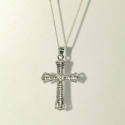Sparkly Cross Pendant Necklace
